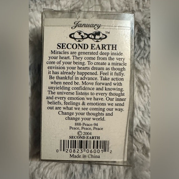 NIB Second Earth birthday pin February layered in 14k gold & sterling silver - Picture 2 of 2